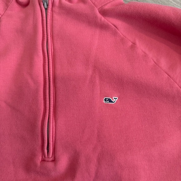 Vineyard Vines Pink Quarter-Zip Sweater - Picture 2 of 3